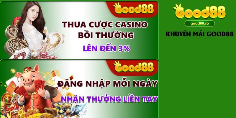 Chương trình khuyến mãi khi đăng nhập Good88